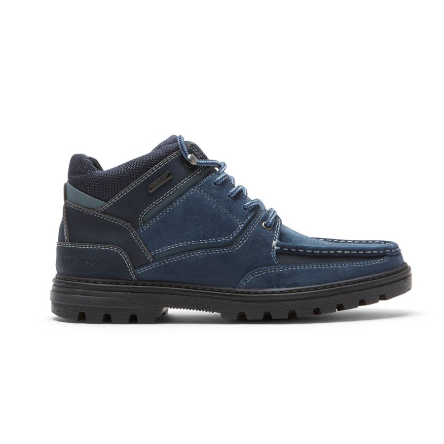 Rockport Men's Weather-Ready Boot-Waterproof Navy Suede