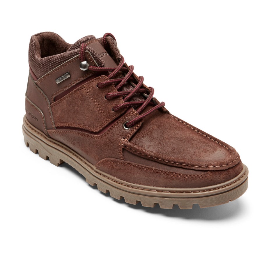 Rockport Men's Weather-Ready Boot-Waterproof Snuff Suede