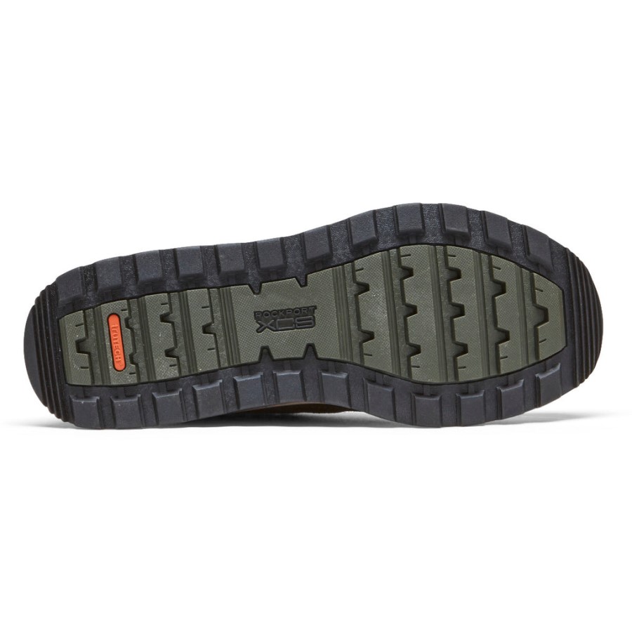 Rockport Men's XCS Pathway Mid Boot-Waterproof Java Leather Suede