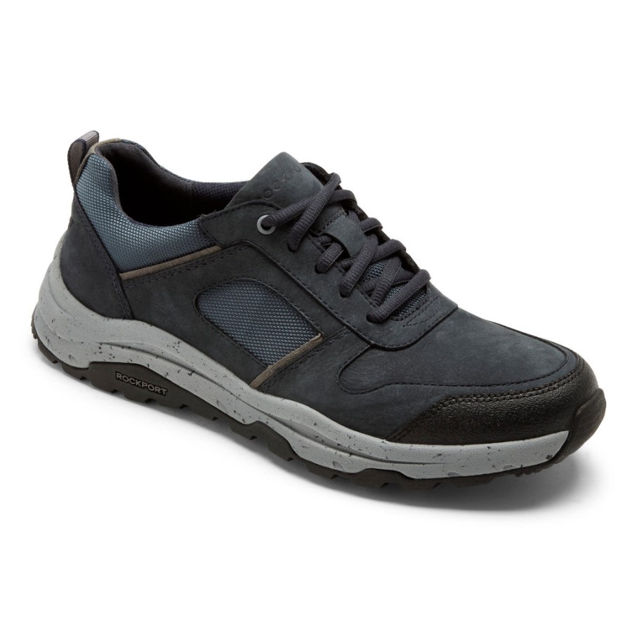 Rockport Men's XCS Pathway Waterproof Ubal Trekker Navy Nubuck