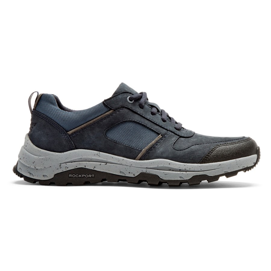 Rockport Men's XCS Pathway Waterproof Ubal Trekker Navy Nubuck