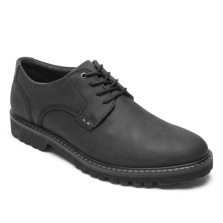 Rockport Men's XCS Plain Toe Oxford-Waterproof Black