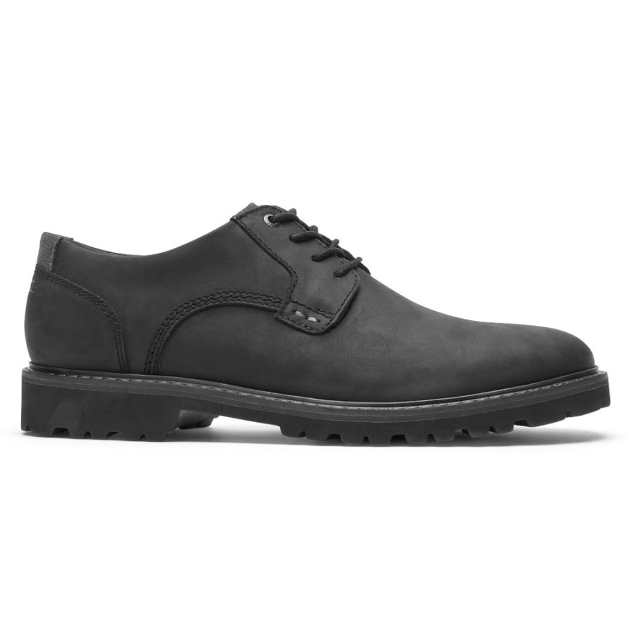 Rockport Men's XCS Plain Toe Oxford-Waterproof Black