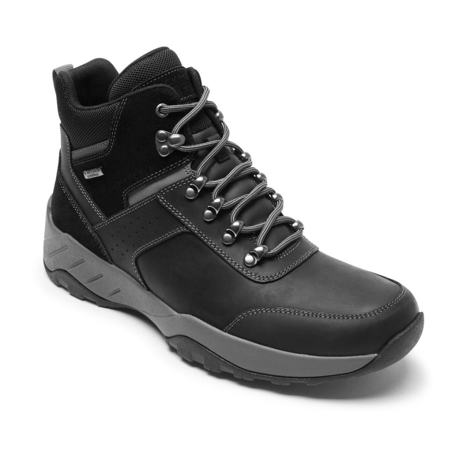 Rockport Men's XCS Spruce Peak Trekker Boot-Waterproof Black