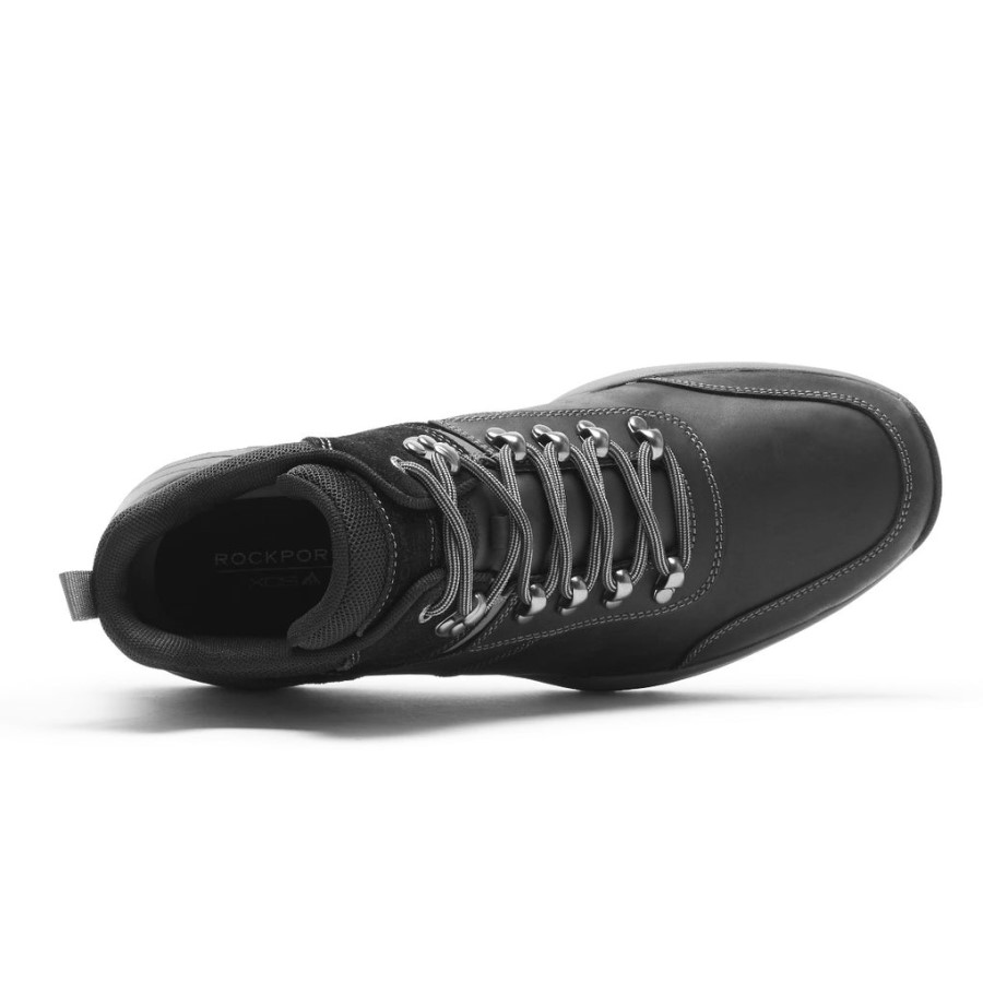 Rockport Men's XCS Spruce Peak Trekker Boot-Waterproof Black