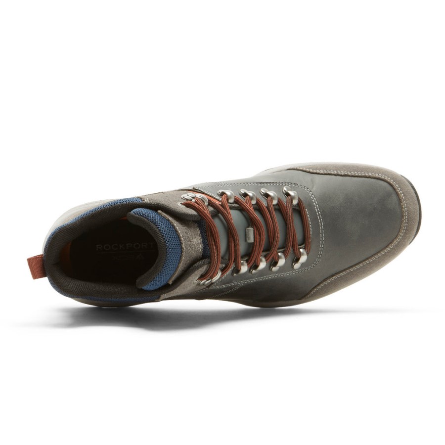 Rockport Men's XCS Spruce Peak Trekker Boot-Waterproof Steel Grey