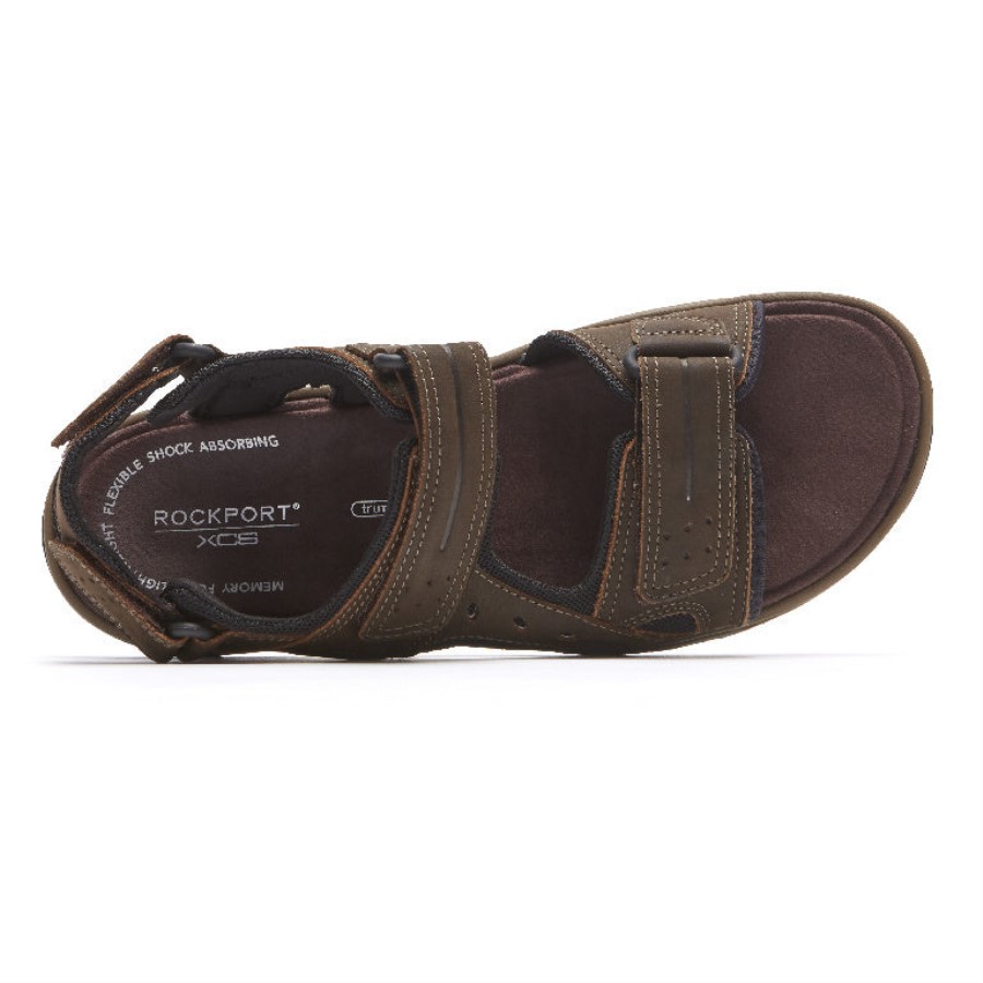 Rockport Men's XCS Trail Technique Adjustable Sandal Brown