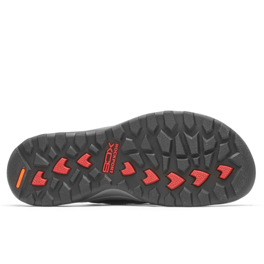Rockport Men's XCS Trail Technique II Velcro Slide Black