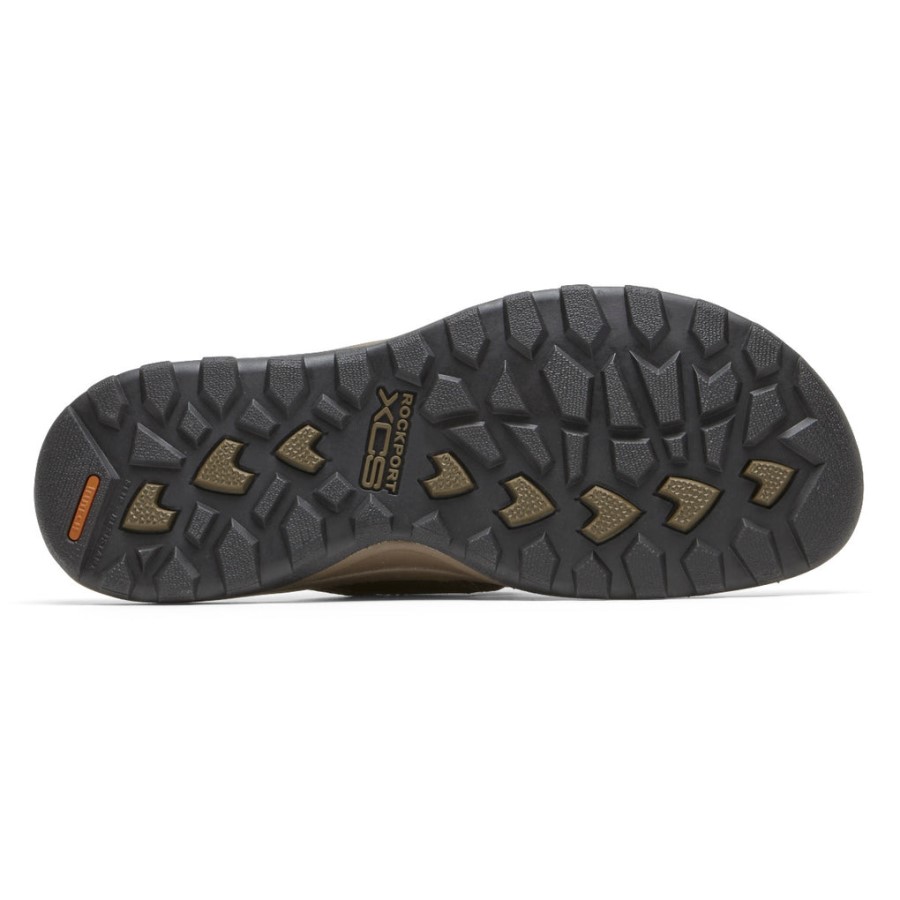 Rockport Men's XCS Trail Technique II Velcro Slide Brown
