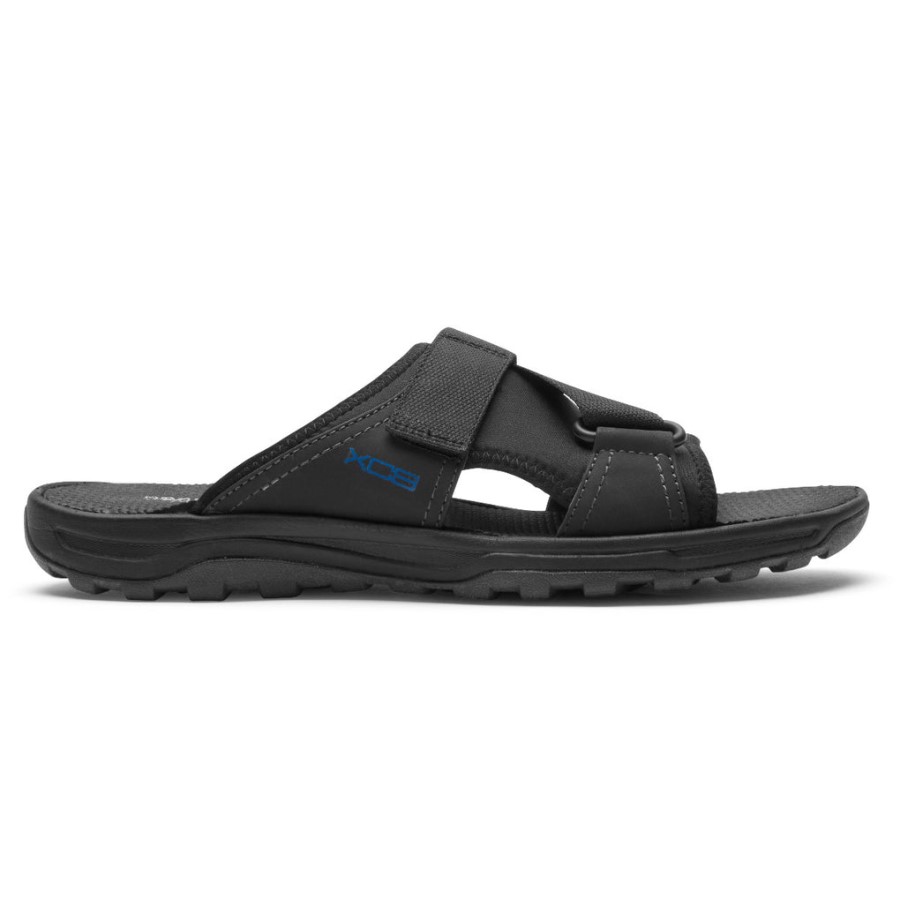 Rockport Men's XCS Trail Technique Velcro Slide Black