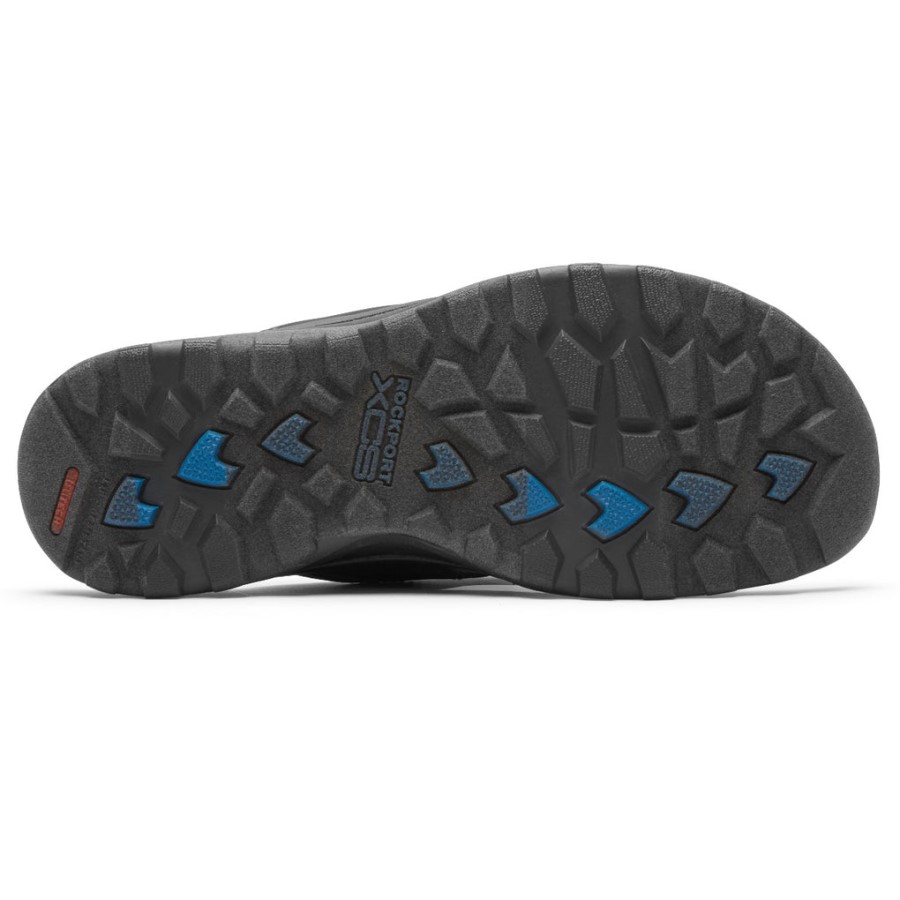 Rockport Men's XCS Trail Technique Velcro Slide Black