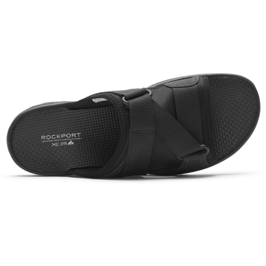 Rockport Men's XCS Trail Technique Velcro Slide Black