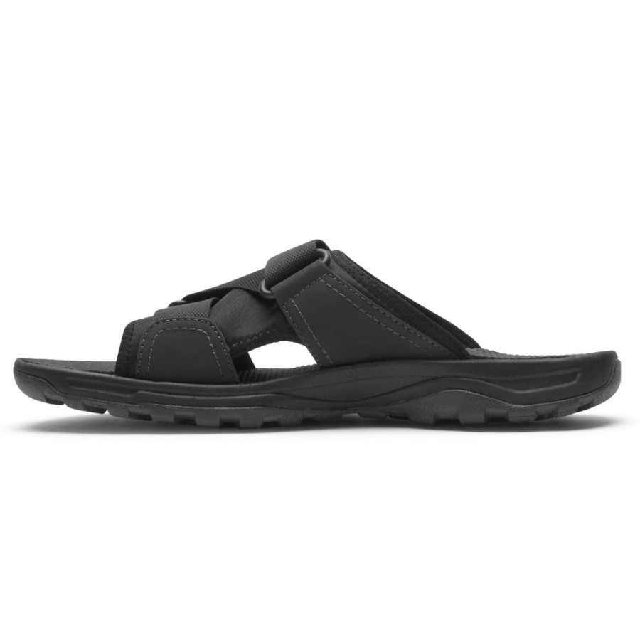 Rockport Men's XCS Trail Technique Velcro Slide Black