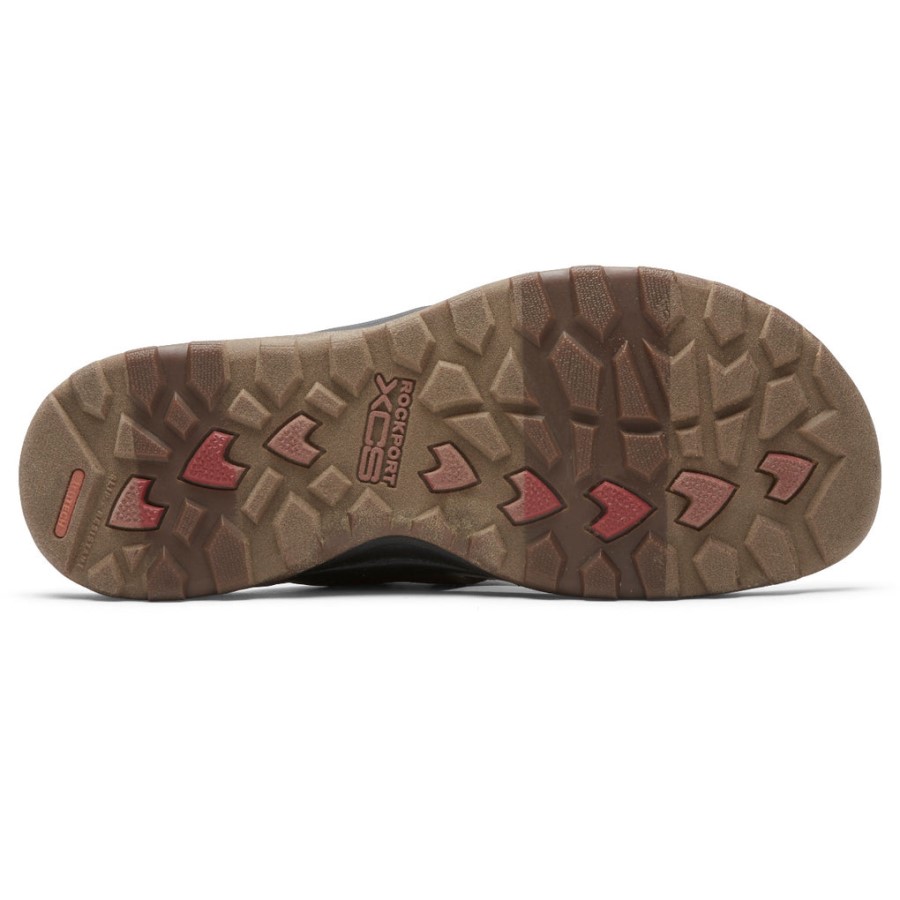 Rockport Men's XCS Trail Technique Velcro Slide Brown