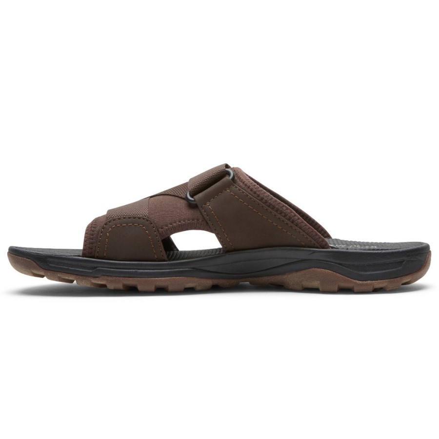 Rockport Men's XCS Trail Technique Velcro Slide Brown