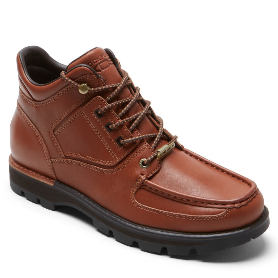 Rockport Men's XCS Umbwe II Trail Boot-Waterproof Mahogany Leather