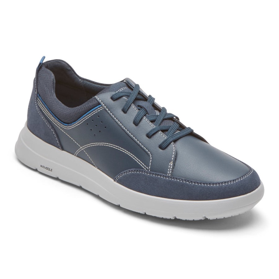 Rockport Men's truFLEX Cayden Sneaker New Dress Blues Suede Leather