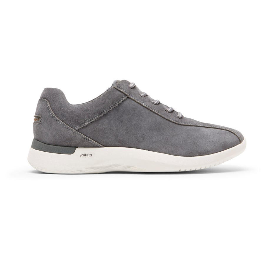Rockport Men's truFLEX Fly Taconic Sneaker Steel Grey Suede