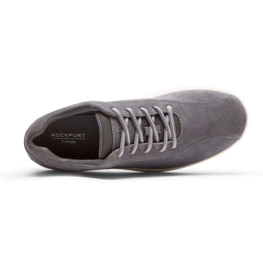 Rockport Men's truFLEX Fly Taconic Sneaker Steel Grey Suede