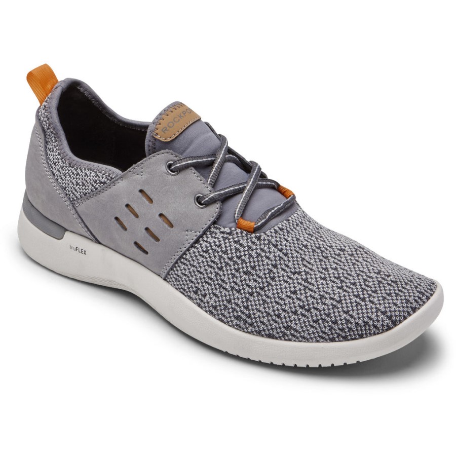 Rockport Men's truFLEX Tie Sneaker Grey