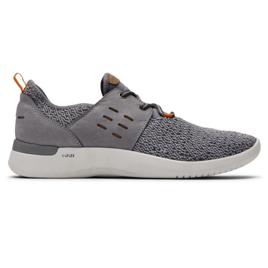 Rockport Men's truFLEX Tie Sneaker Grey
