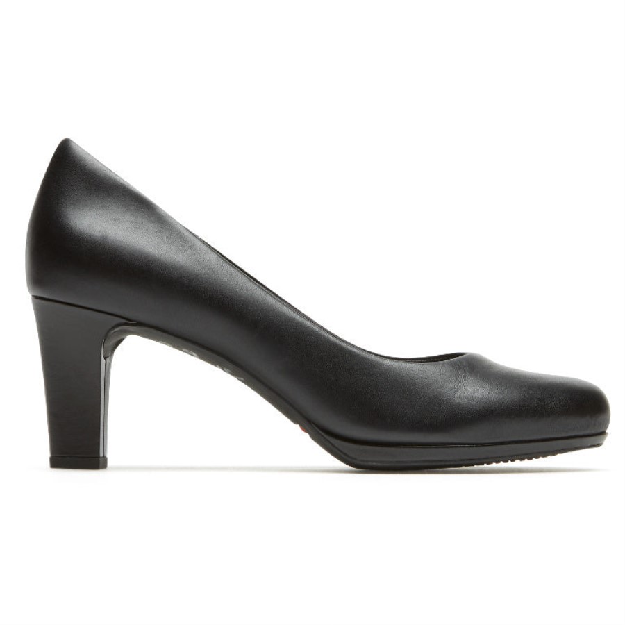 Rockport Total Motion Leah Pump Black Nappa