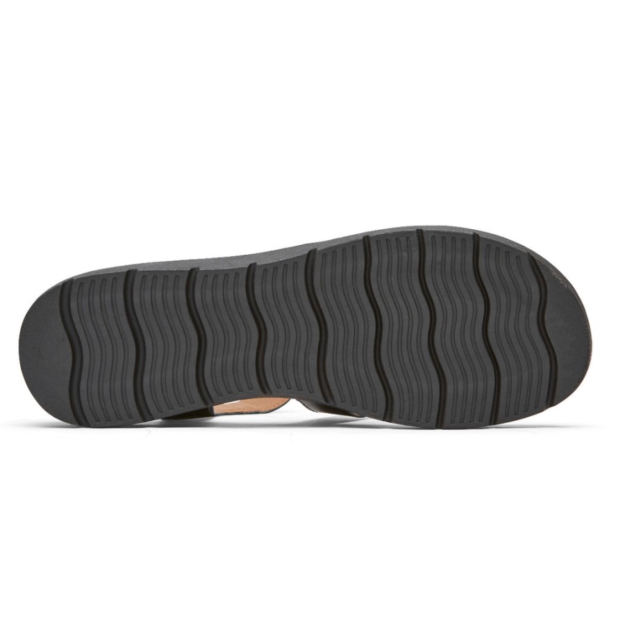 Rockport Women's Abbie T-Strap Sandal Black