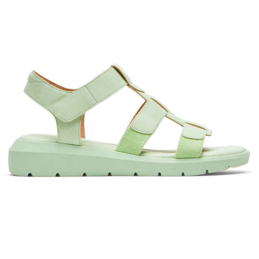 Rockport Women's Abbie T-Strap Sandal Celery