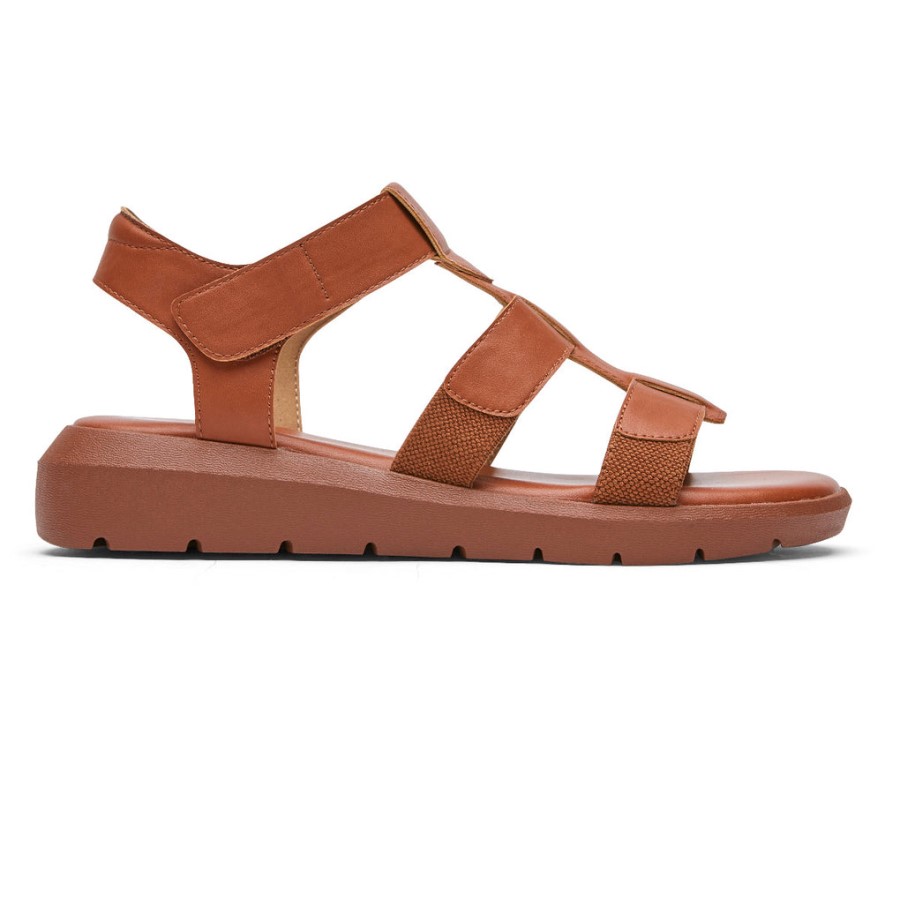 Rockport Women's Abbie T-Strap Sandal Picante