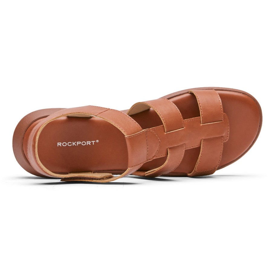 Rockport Women's Abbie T-Strap Sandal Picante