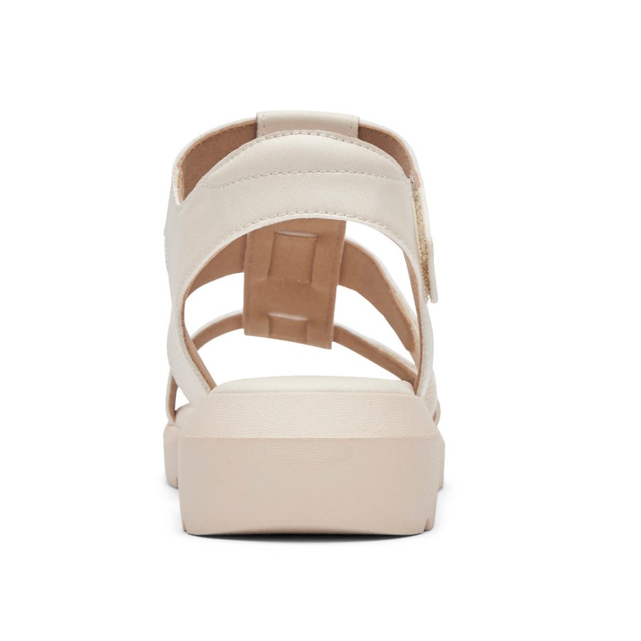 Rockport Women's Abbie T-Strap Sandal Vanilla