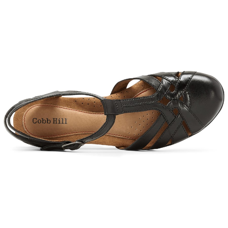 Rockport Women's Aubrey T-Strap Black