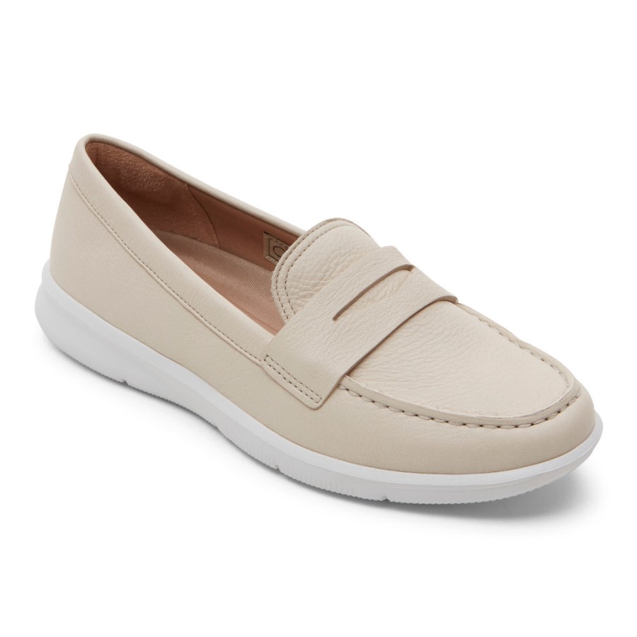 Rockport Women's Ayva Washable Penny Loafer Vanilla