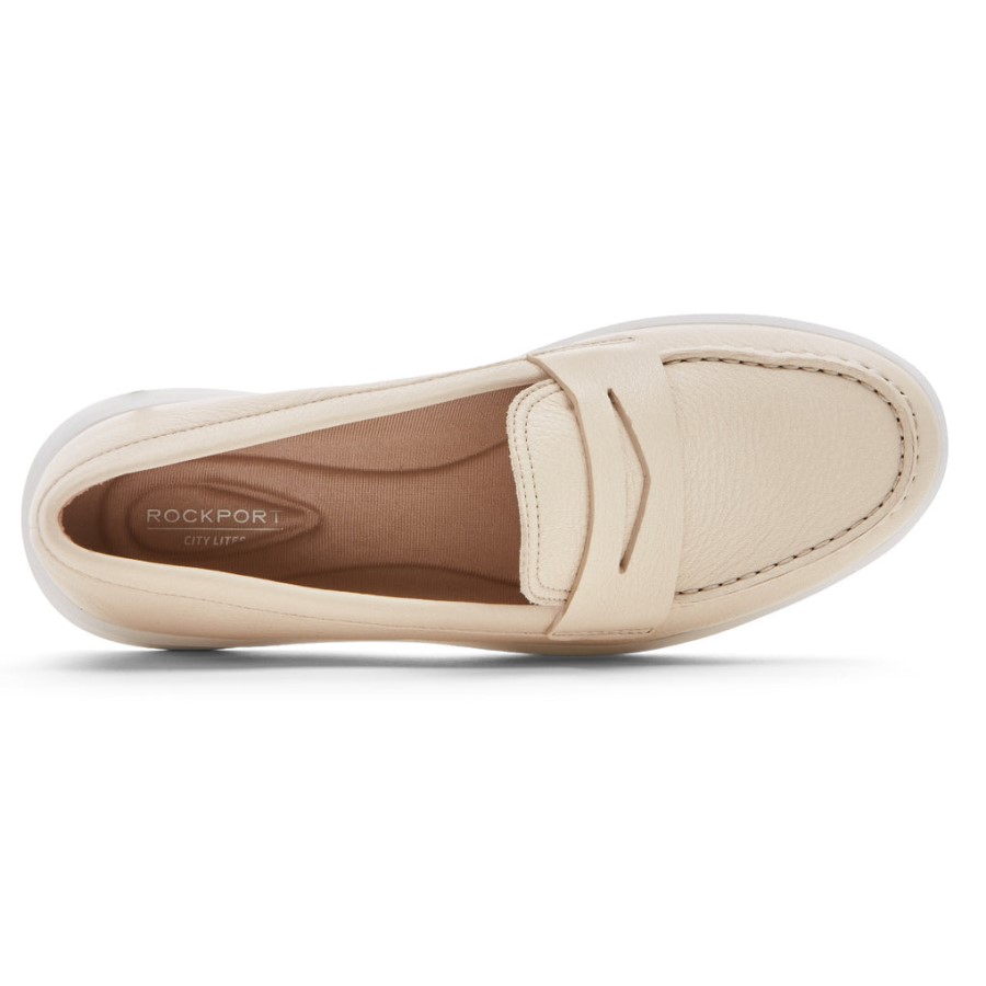Rockport Women's Ayva Washable Penny Loafer Vanilla