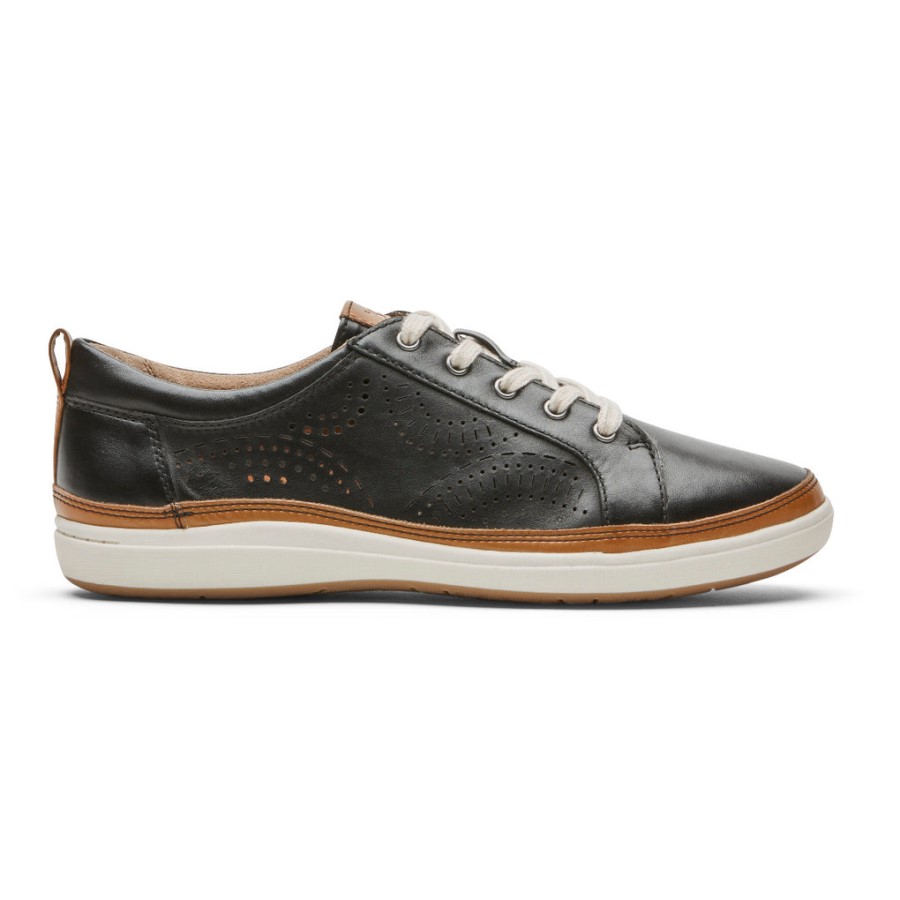 Rockport Women's Bailee Sneaker Black Leather
