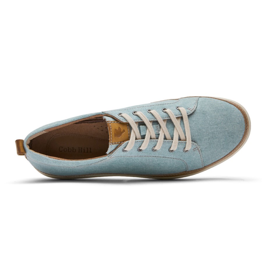 Rockport Women's Bailee Sneaker Mineral Blue Canvas