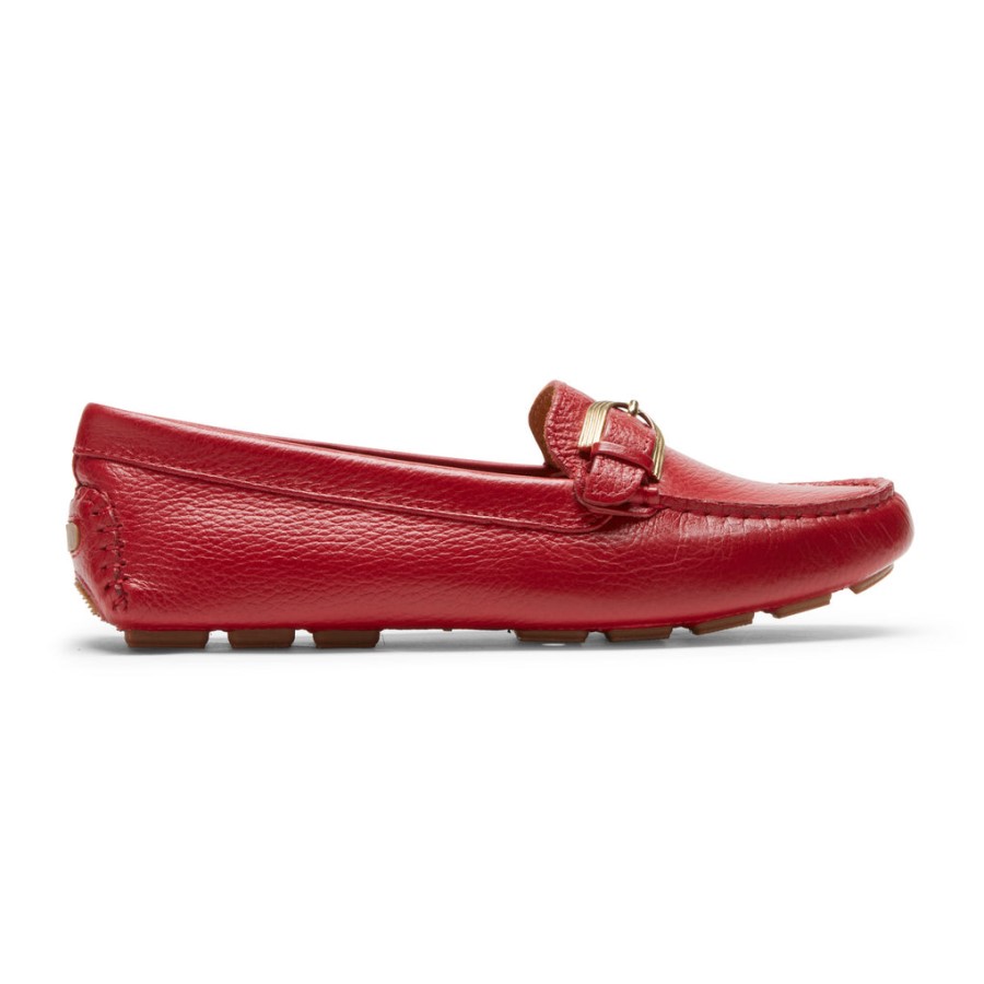 Rockport Women's Bayview Buckle Loafer Scarlet Red