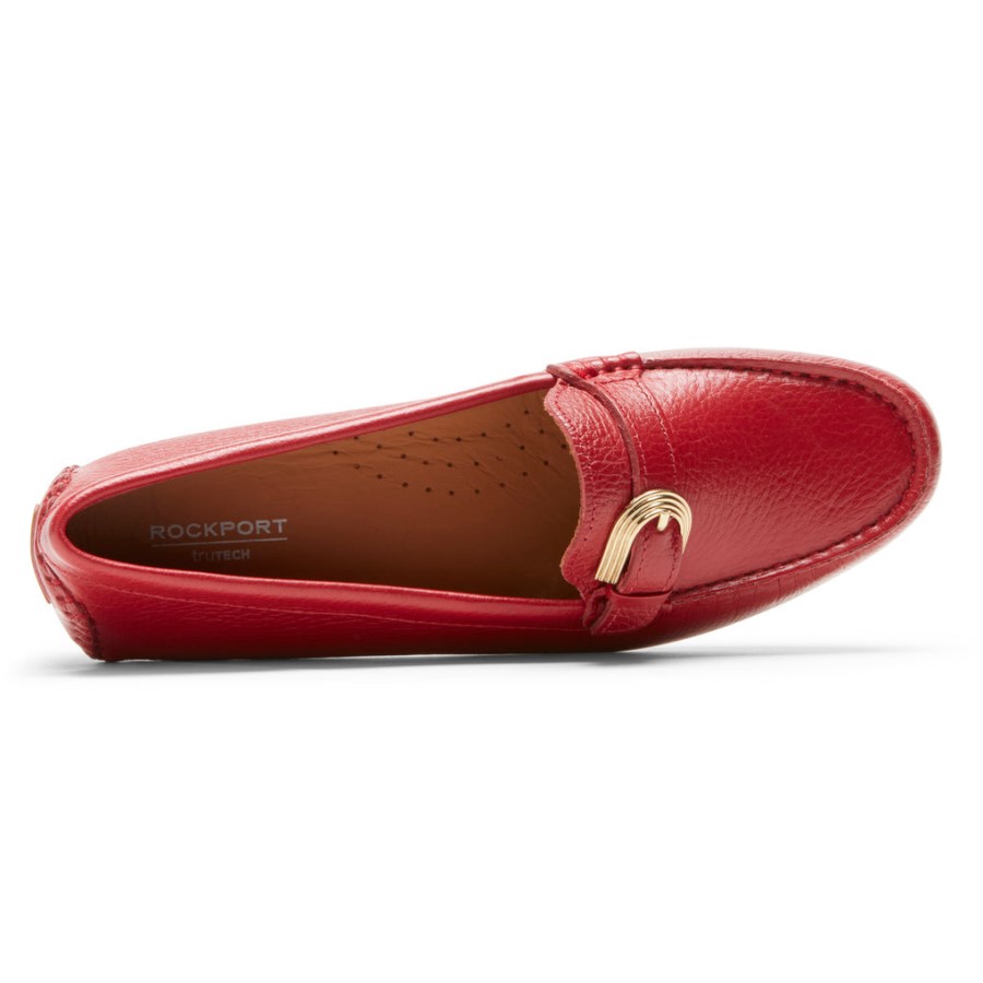 Rockport Women's Bayview Buckle Loafer Scarlet Red