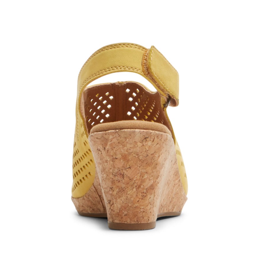 Rockport Women's Briah Perf Sling Sandal Sweet Corn