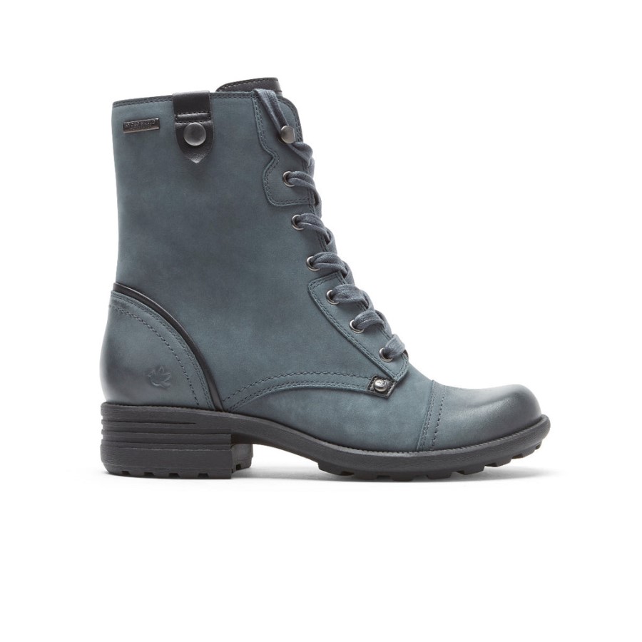 Rockport Women's Brunswick Boot-Waterproof Blue