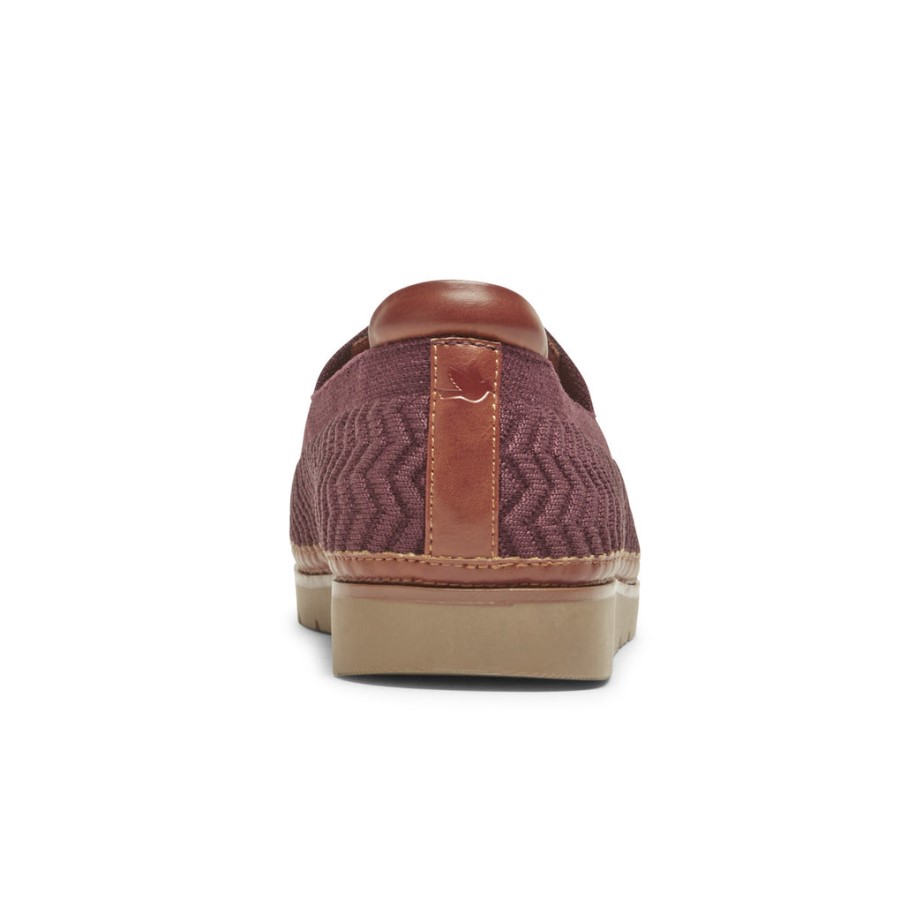 Rockport Women's Cobb Hill Camryn Slip-On Eggplant Textile Eco