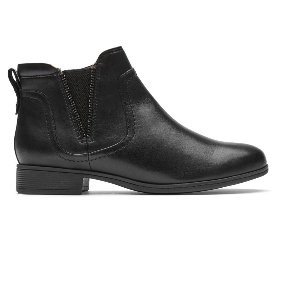 Rockport Women's Crosbie Gore Bootie Black