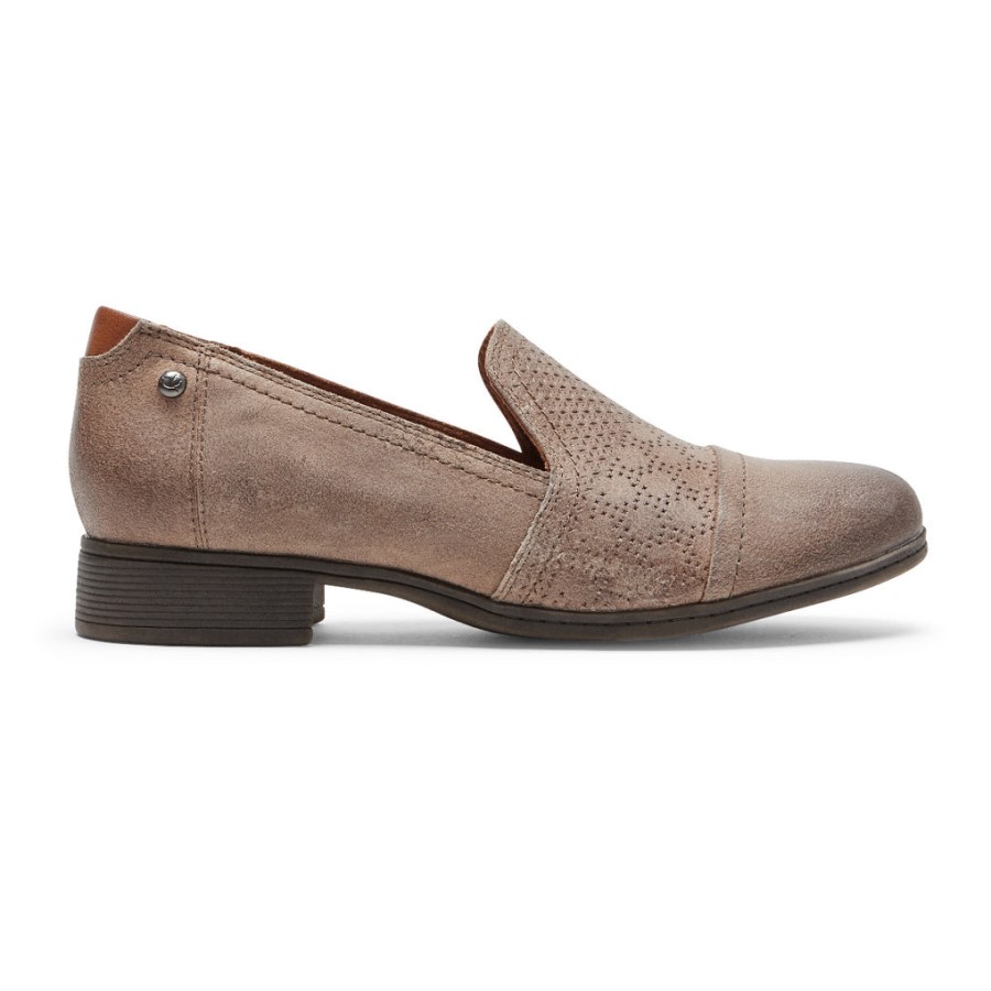 Rockport Women's Crosbie Slip-On Taupe