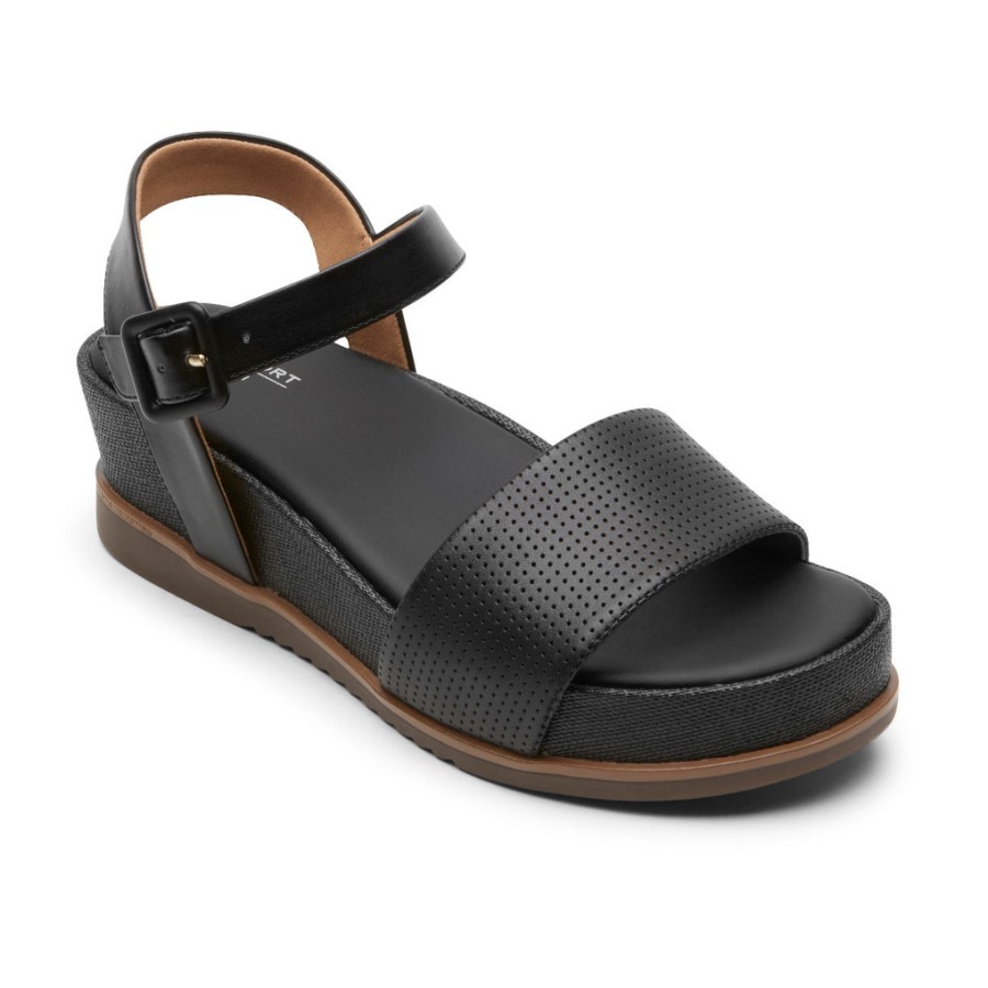 Rockport Women's Delanie Sandal Black