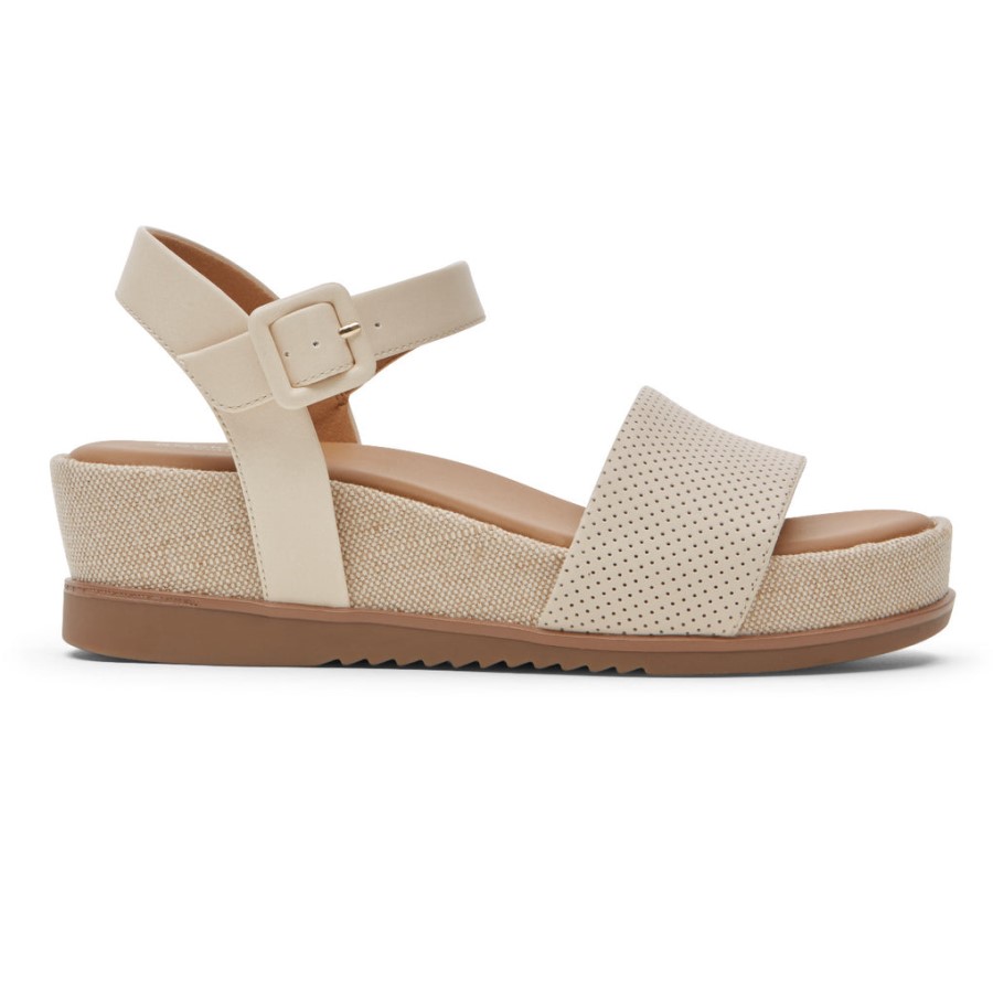 Rockport Women's Delanie Sandal Vanilla