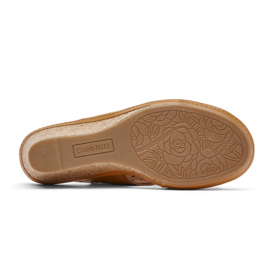 Rockport Women's Janna Perforated Slingback Tan