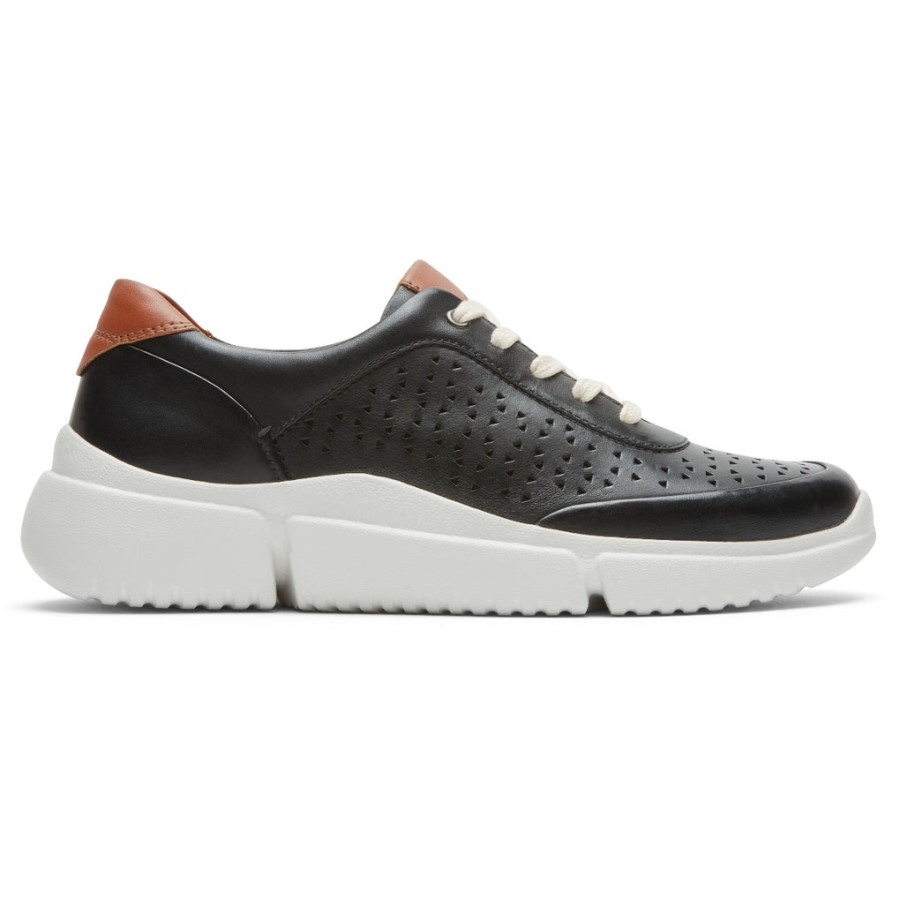Rockport Women's Juna Perforated Sneaker Black