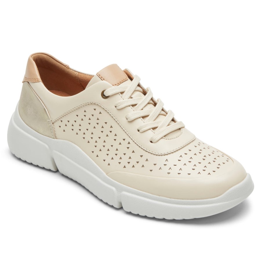Rockport Women's Juna Perforated Sneaker Vanilla