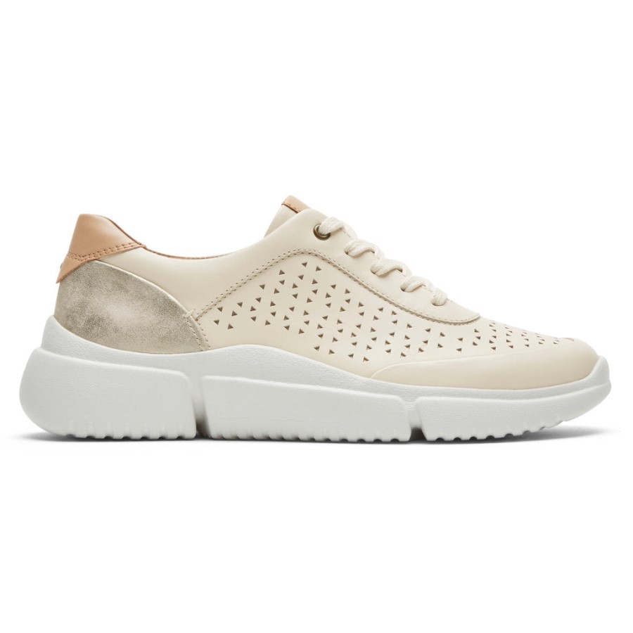Rockport Women's Juna Perforated Sneaker Vanilla