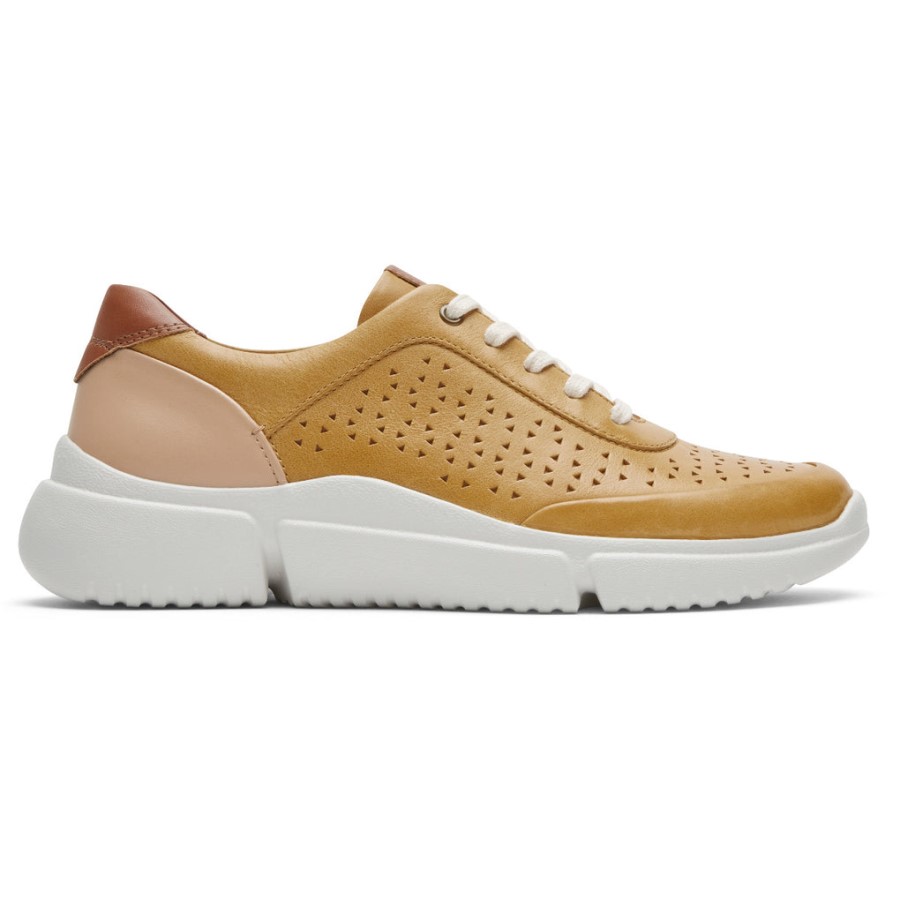 Rockport Women's Juna Perforated Sneaker Yellow